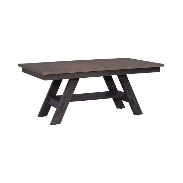 Liberty Furniture Lawson Pedestal Table in Weathered Gray 116GY-P4090