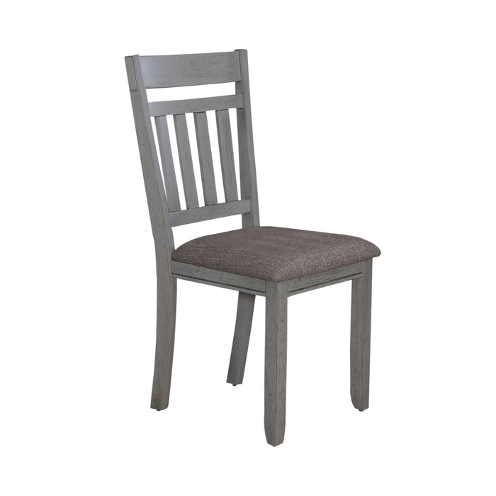 Newport Splat Back Side Chair (Set of 2) in Smokey Grey