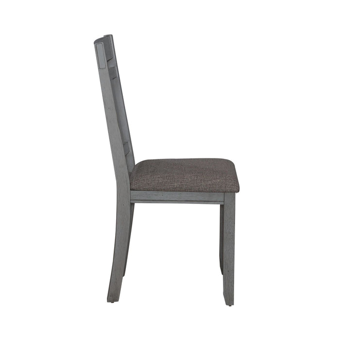 Newport Splat Back Side Chair (Set of 2) in Smokey Grey