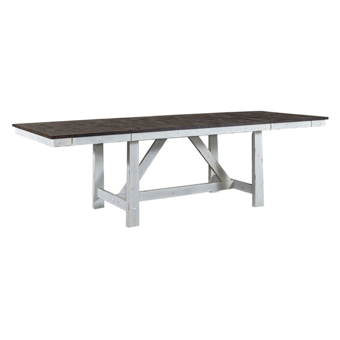 Farmhouse Trestle Table in White