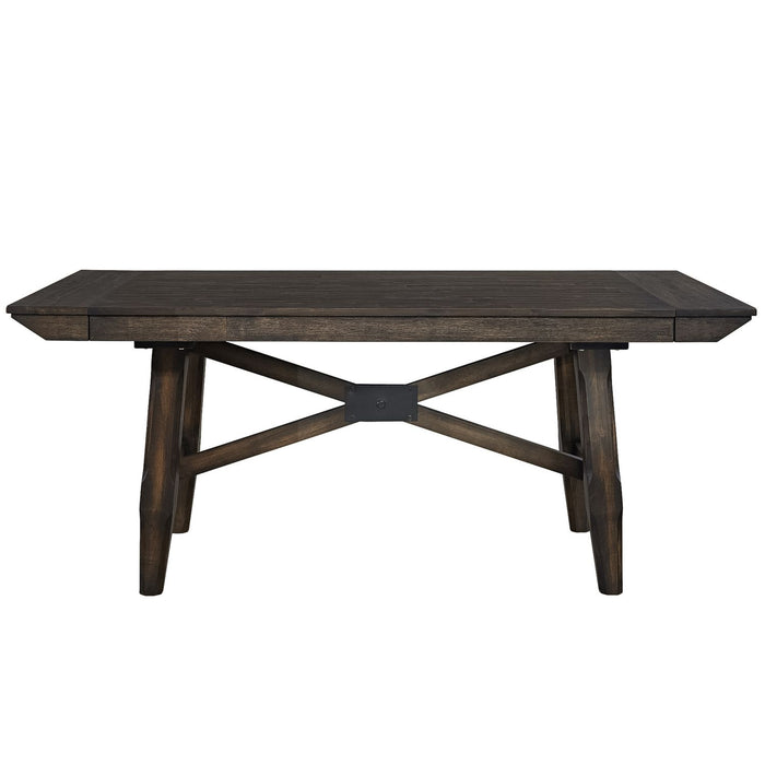 Double Bridge Trestle Table in Dark Chestnut