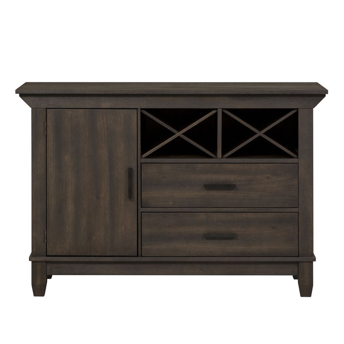 Double Bridge Sideboard in Dark Chestnut
