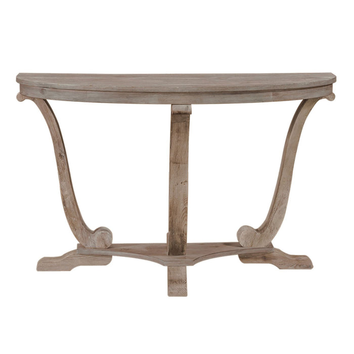 Greystone Mill Sofa Table in Stone White