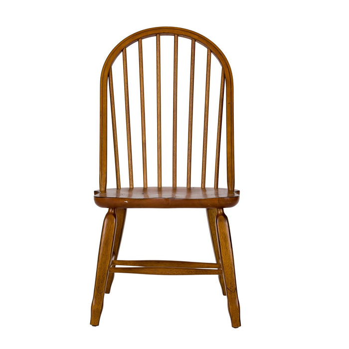 Treasures Bow Back Side Chair in Oak (Set of 2)