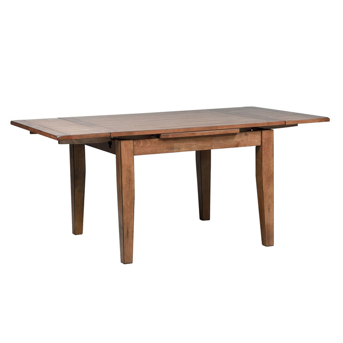 Treasures Retractable Leg Table in Rustic Oak Finish