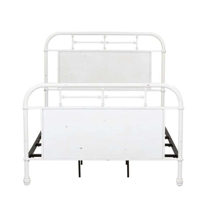 Vintage Series Twin Metal Bed in Antique White