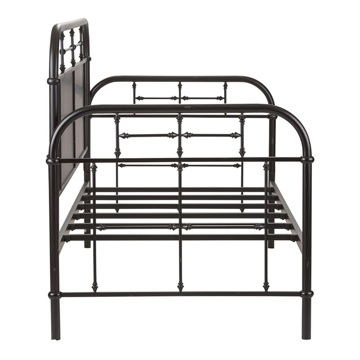 Vintage Series Twin Metal Bed in Black