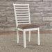 Liberty Furniture Brook Bay Uph Ladder Back Side Chair (Set of 2) in Textured White image