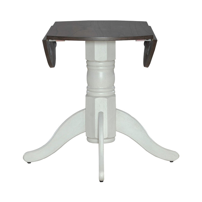 Brook Bay Drop Leaf Table in Textured White