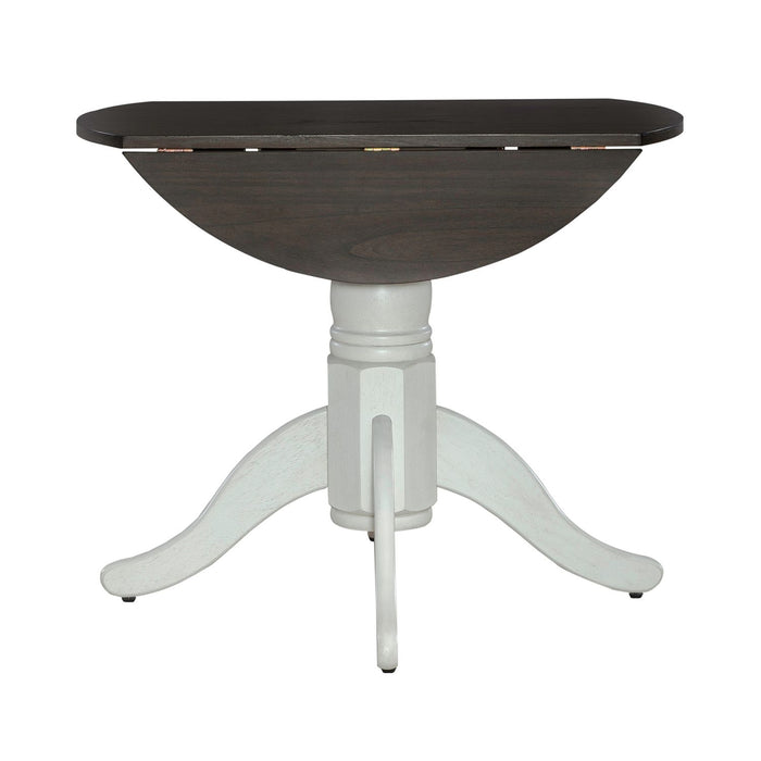 Brook Bay Drop Leaf Table in Textured White