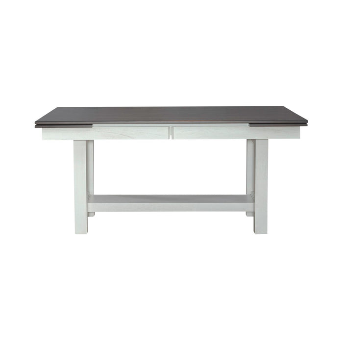Brook Bay Trestle Table in Textured White 182-CD-TRS