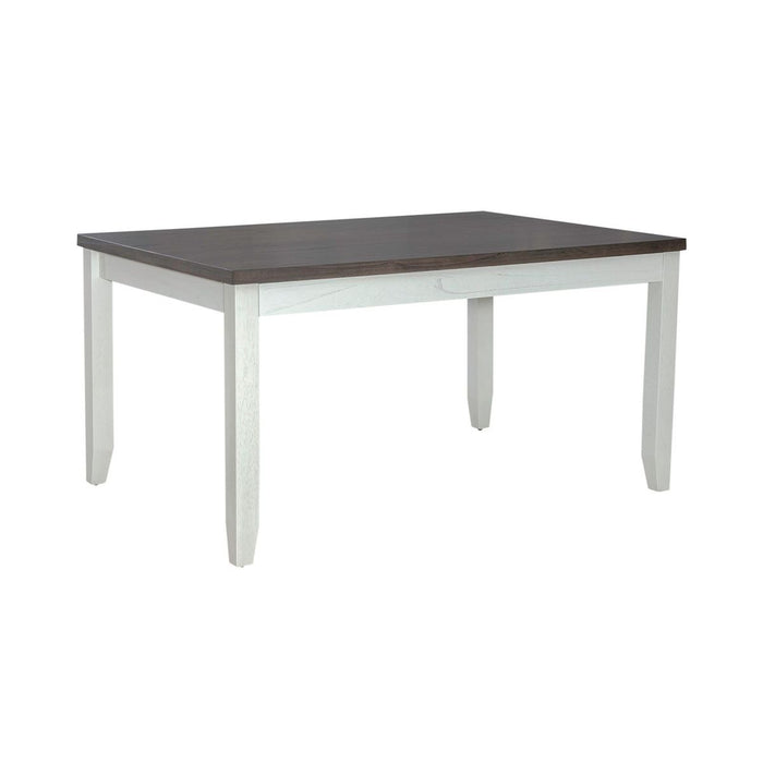 Liberty Furniture Brook Bay Rectangular Leg Table in Textured White 182-CD-RLS image