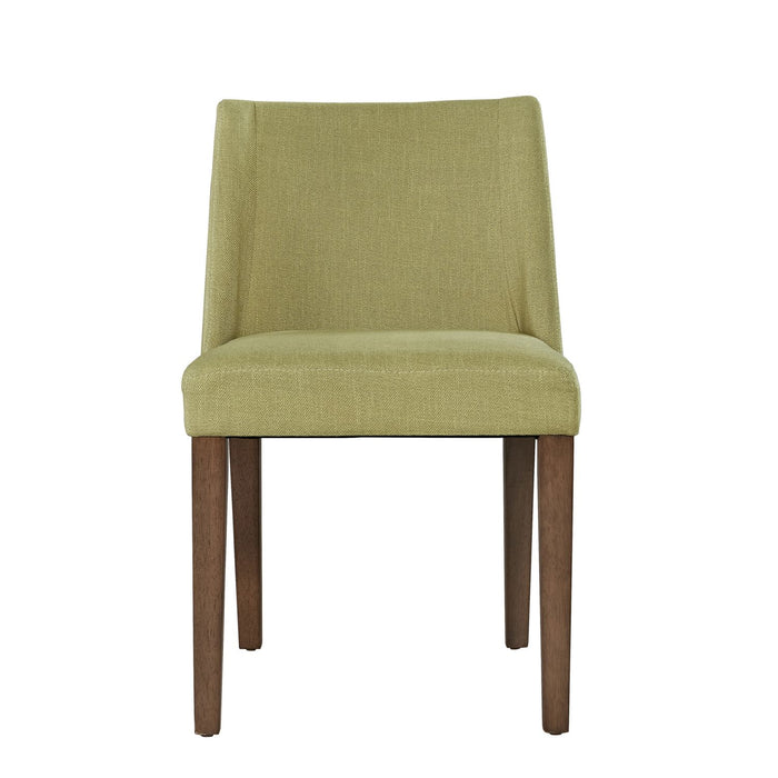Space Saver Nido Chair (Green) in Satin Walnut (Set of 2)