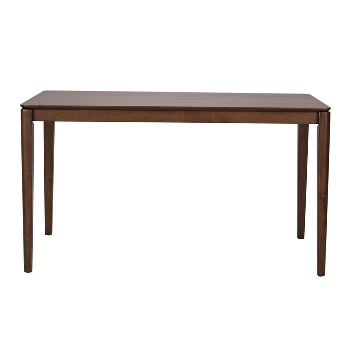 Space Saver Rectangular Leg Table in Satin Walnut