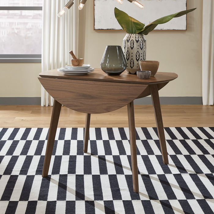 Liberty Furniture Space Saver Drop Leaf Table in Satin Walnut image