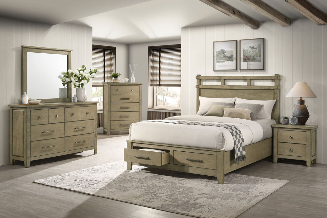 Hazlewood Panel Platform Storage Bed