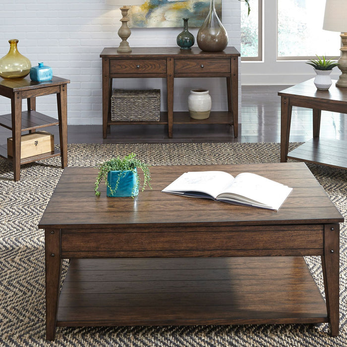 Lake House Square Lamp Table