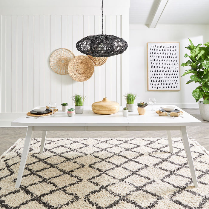 Liberty Furniture Capeside Cottage Rectangular Leg Table in Royal Black image