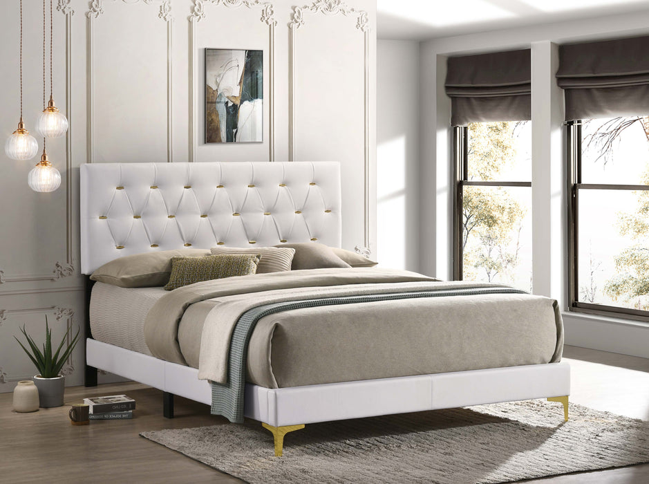 Kendall Panel Bed E.King, & Queen Black & White