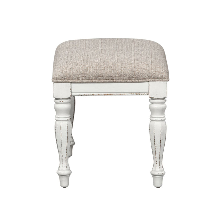 Magnolia Manor Accent Bench in Antique White