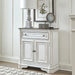 Liberty Furniture Magnolia Manor Accent Cabinet in Antique White & Weathered Bark EST SHIP TIME APPX 4 WEEKS image