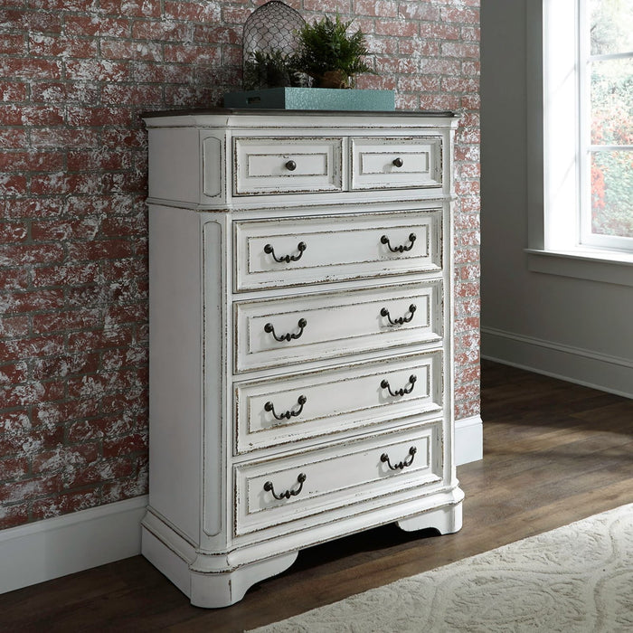 Liberty Magnolia Manor Five Drawer Chest in Antique White image