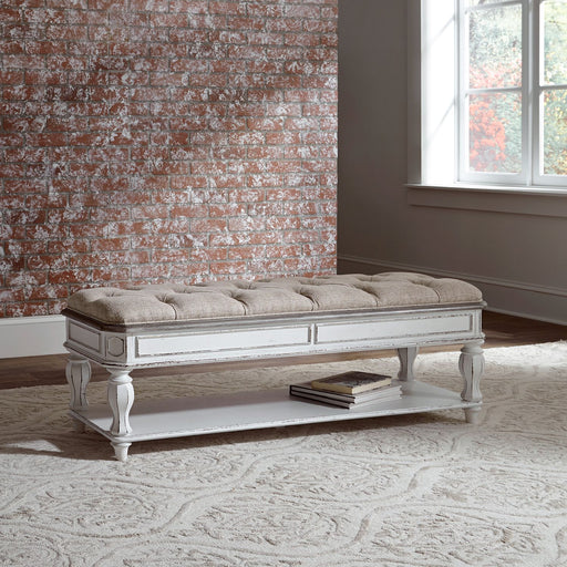 Liberty Magnolia Manor Bed Bench in Antique White image