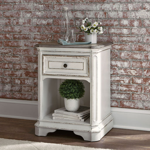 Liberty Magnolia Manor 1 Drawer Night Stand in Antique White image