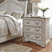 Liberty Magnolia Manor 3 Drawer Bedside Chest in Antique White image