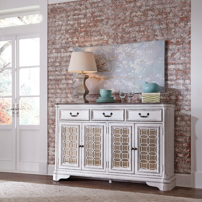 Liberty Furniture Magnolia Manor Hall Buffet in Antique White image