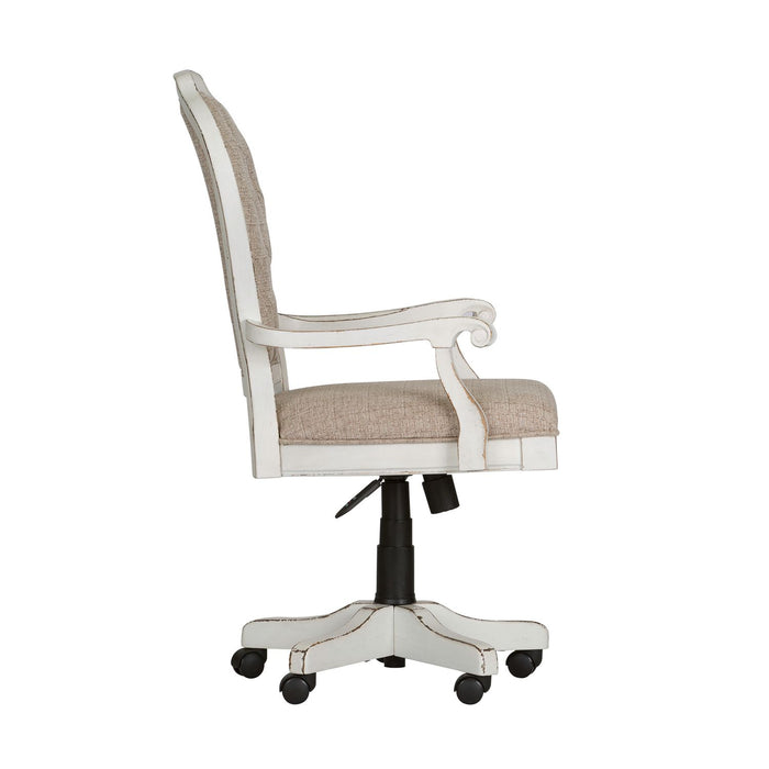 Magnolia Manor Jr Executive Desk Chair in Antique White