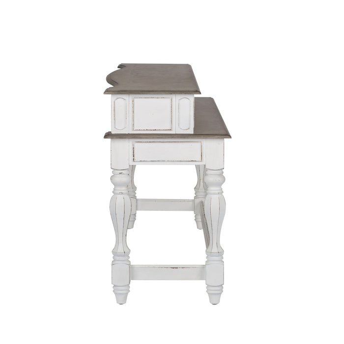 Magnolia Manor Console Bar Table in Antique White