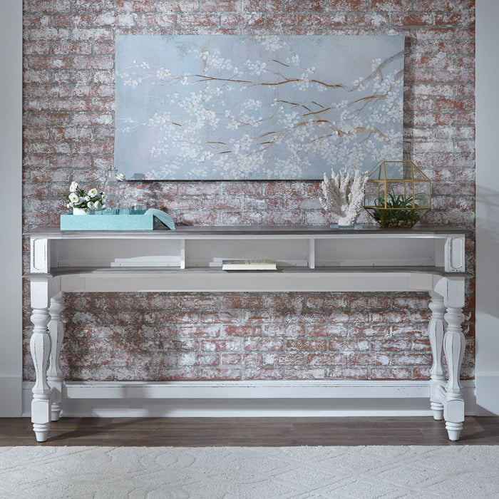 Liberty Magnolia Manor Console Bar Table in Antique White image