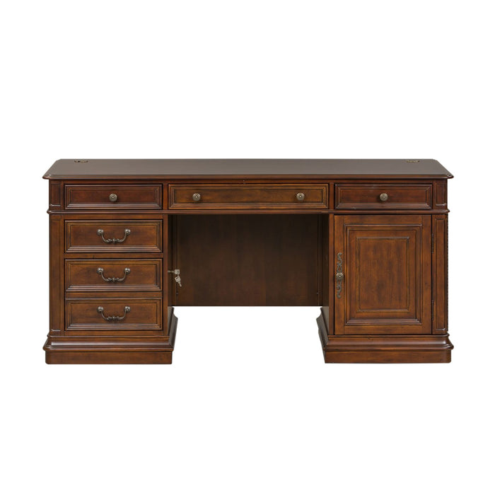 Brayton Manor Jr Executive Credenza in Cognac