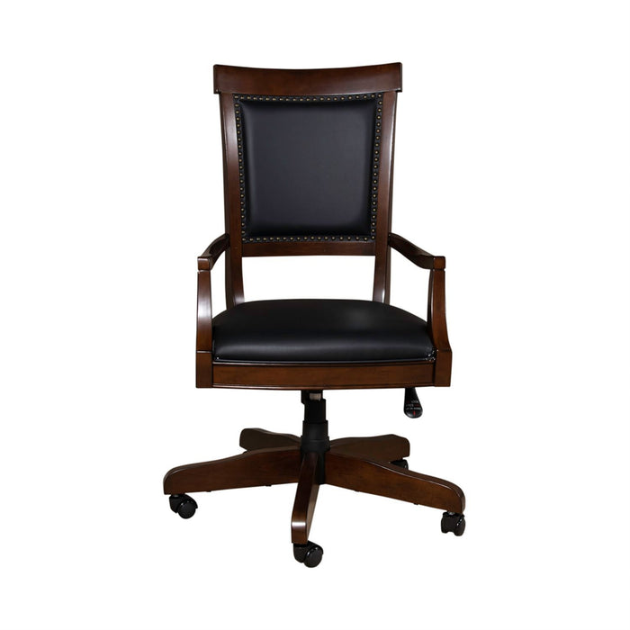 Brayton Manor Jr Executive Desk Chair (RTA) in Cognac