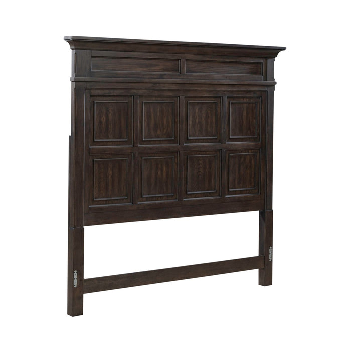 Paradise Valley Queen Panel Bed in Saddle Brown