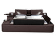 Galaxy Home Zoya Modern Style Queen Bed in Brown image