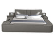 Galaxy Home Zoya Modern Style Queen Bed in Grey image