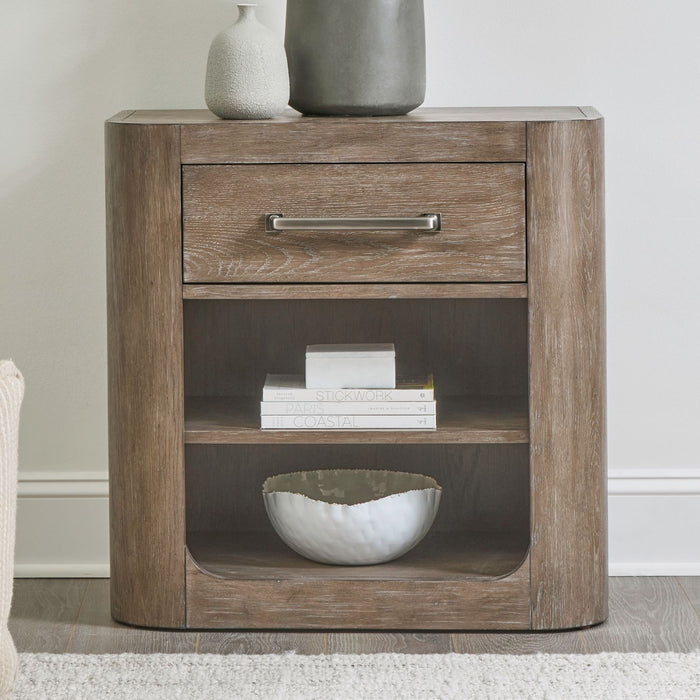 Liberty South Bend Open Nightstand w/ Charging Station in Burnished Clay image