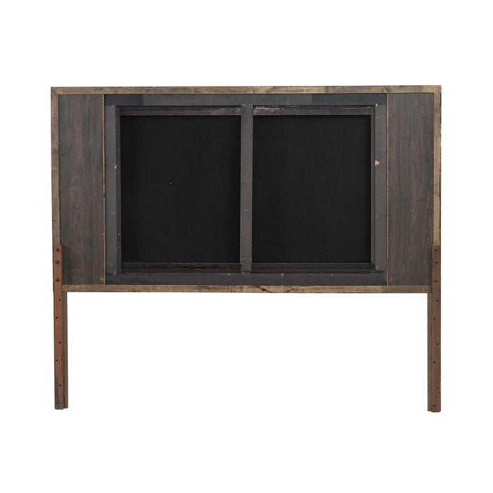 Modern Edge King Upholstered Bed in Caffe