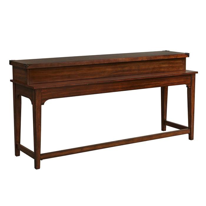 Aspen Skies Console Bar Table in Russet Brown