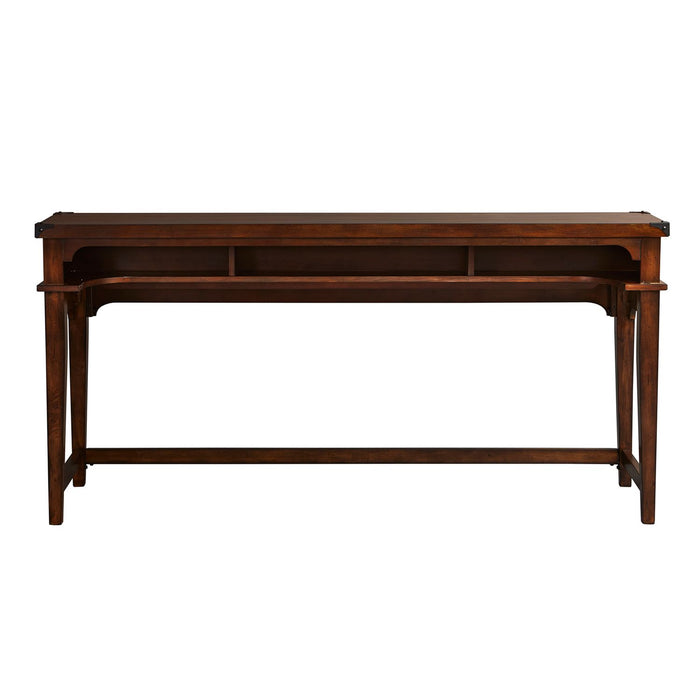 Aspen Skies Console Bar Table in Russet Brown