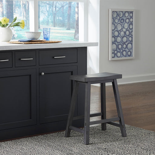 Liberty Furniture Creations II 30 Inch Sawhorse Barstool in Slate (Set of 2) image