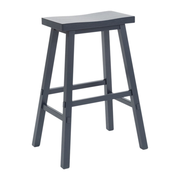 Creations II 30 Inch Sawhorse Stool in Navy (Set of 2)