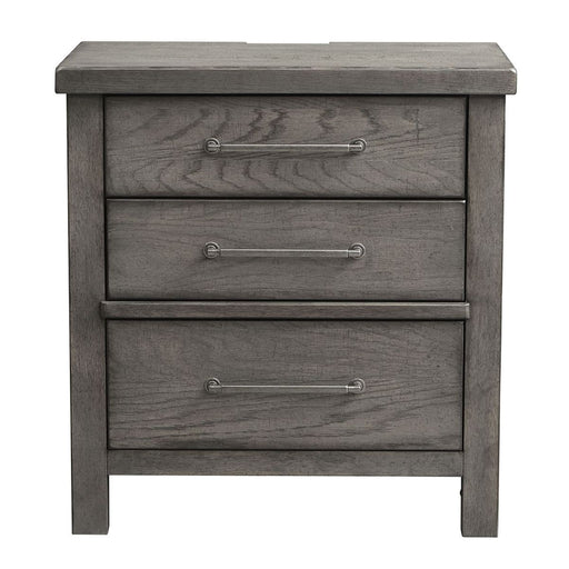 Liberty Furniture Modern Farmhouse Nightstand in Dusty Charcoal image