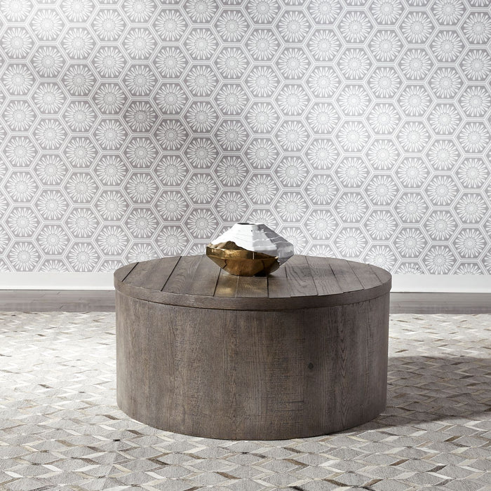 Modern Farmhouse Drum Cocktail Table image