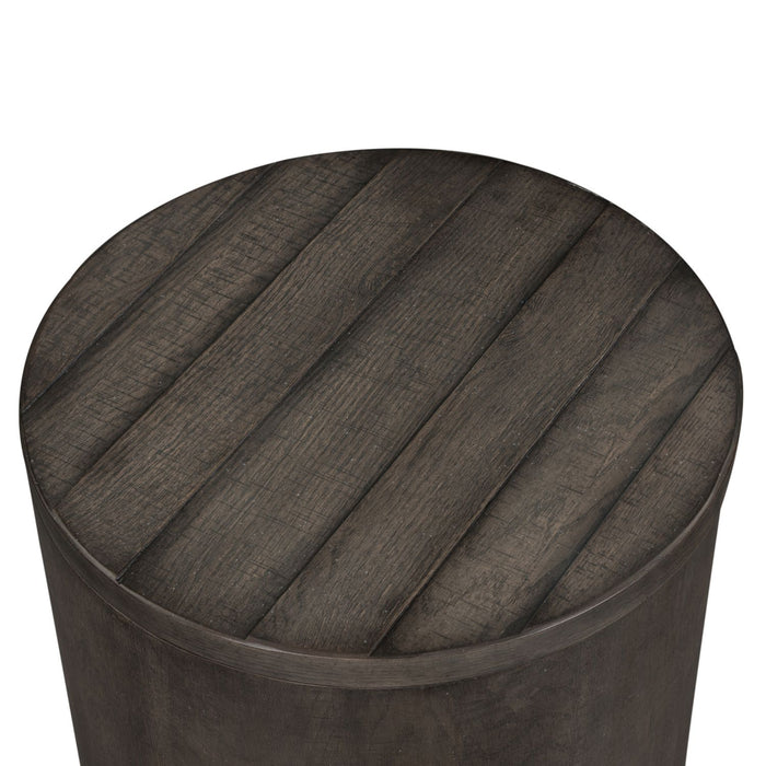 Modern Farmhouse Drum End Table