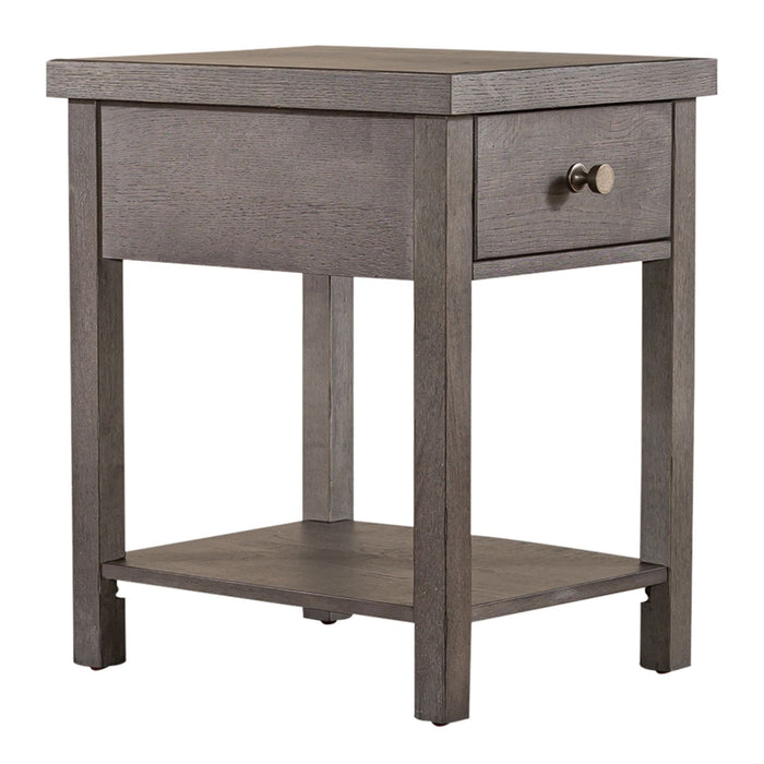 Modern Farmhouse Drawer Chair Side Table