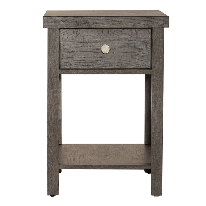 Modern Farmhouse Drawer Chair Side Table