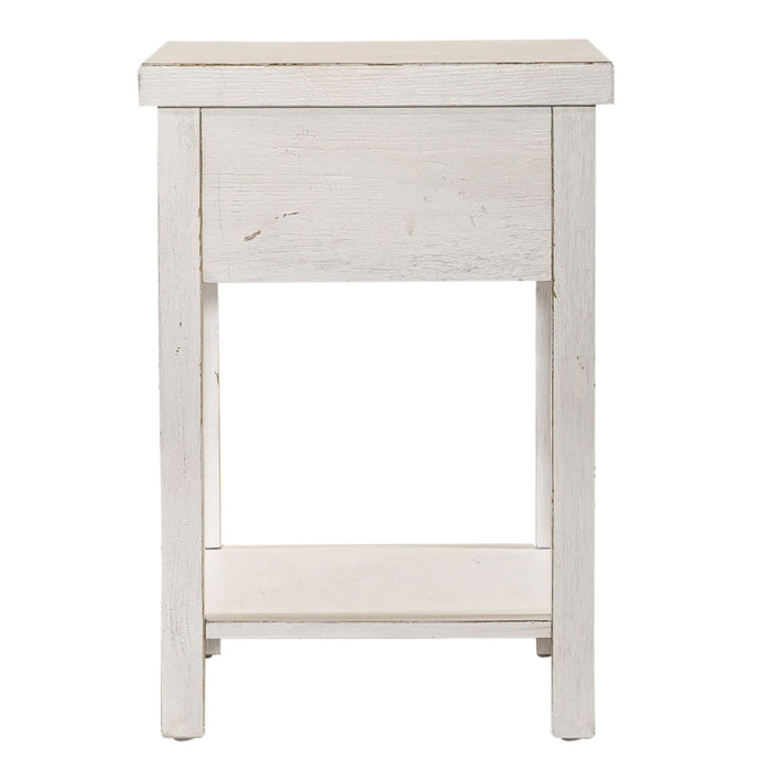 Modern Farmhouse Drawer Chair Side Table